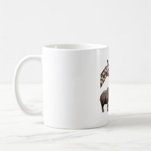 African Safari Wildlife Design Giraffe Kaffeetasse