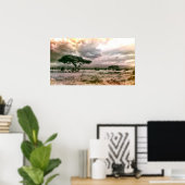 African Sahara Serengeti Savannah National Park Poster (Heimbüro)