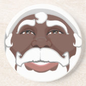 African Santa Clause Untersetzer Weihnachts-Unters (Vorne)