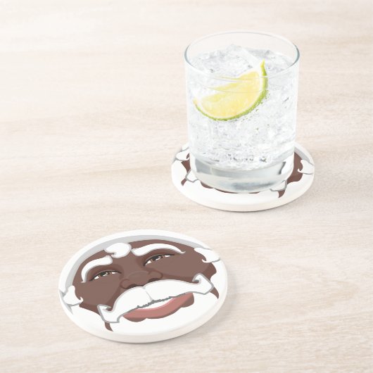 African Santa Clause Untersetzer Weihnachts-Unters (Seite)