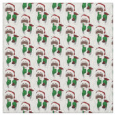 African Santa Fabric Black Santa Weihnachtsstoffe Stoff (Muster)