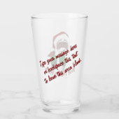 African Santa Glasses Personalisierte Weihnachtsde Glas (Rückseite)