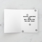 African Santa Gruß ! Feiertagskarte (Innenseite)