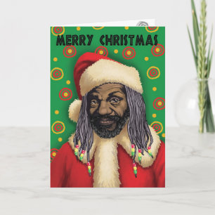 African Santa Gruß ! Feiertagskarte