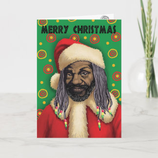 African Santa Gruß ! Feiertagskarte