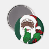 African Santa Magnete Spaß Weihnachtsdekor und Ges Magnet (Vorderseite/Rückseite)