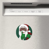 African Santa Magnete Spaß Weihnachtsdekor und Ges Magnet (In Situ (Geschirrspüler))