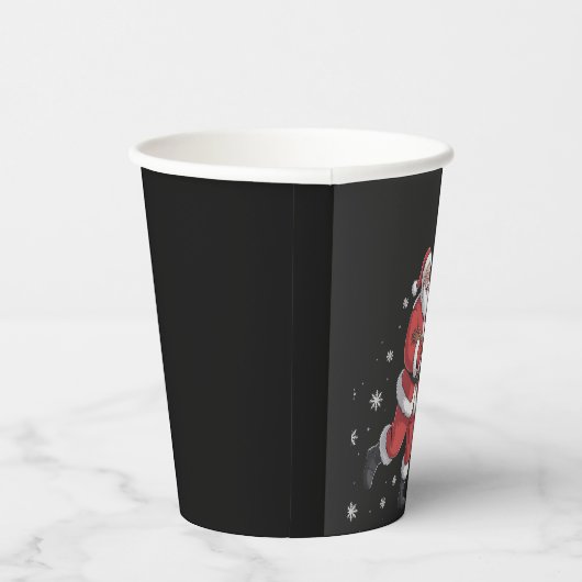 African Santa Mrs Claus Tancing African American Pappbecher (Rechts)