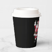 African Santa Mrs Claus Tanzen American Christmas Pappbecher (Rechts)