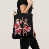 African Santa Mrs Claus Tanzen American Christmas Tasche (Von Nahem)