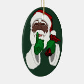 African Santa Ornament Black Santa Weihnachtsdekor (Rechts)