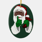 African Santa Ornament Black Santa Weihnachtsdekor (Vorne)