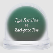 African Santa Snow Globe Custom Christmas Gifts Schneekugeln (Rückseite)