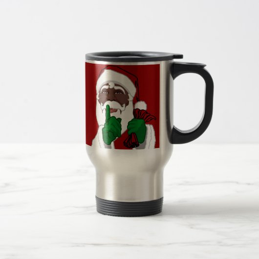 African Santa Travel Mug Coffee Cup Santa Cup Reisebecher (Rechts)