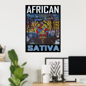 AFRICAN SATIVA POSTER (Heimbüro)
