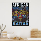 AFRICAN SATIVA POSTER (Küche)