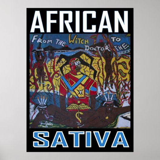 AFRICAN SATIVA POSTER (Vorne)