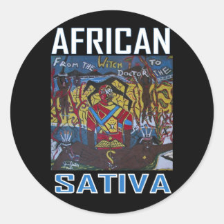 AFRICAN SATIVA RUNDER AUFKLEBER