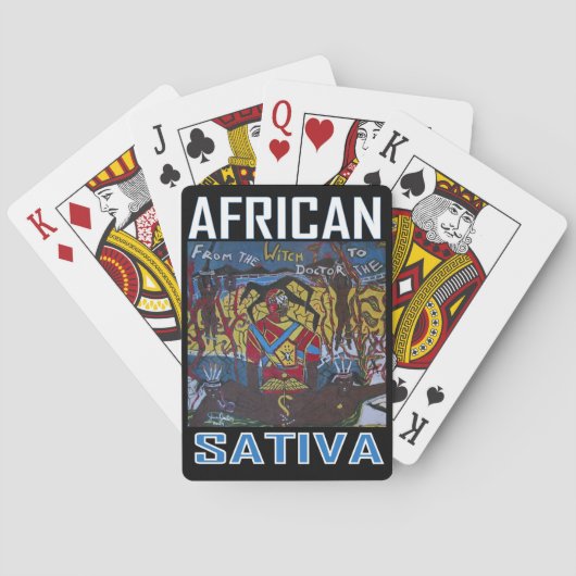 AFRICAN SATIVA SPIELKARTEN (Rückseite)