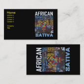 AFRICAN SATIVA VISITENKARTE (Vorne/Hinten)