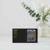 AFRICAN SATIVA VISITENKARTE (Stehend Vorderseite)
