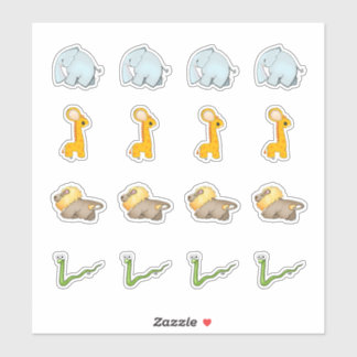 African Savanna Collection Kiss-Cut Stickers Aufkleber