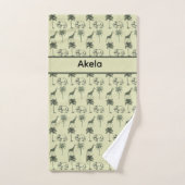 African Savanna Pattern Badhandtuch Set (Handtuch)