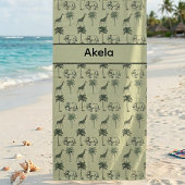 African Savanna Pattern Badhandtuch Set