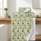 African Savanna Pattern Badhandtuch Set