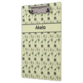 African Savanna Pattern, Brauch Klemmbrett (Links)