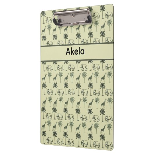 African Savanna Pattern, Brauch Klemmbrett (Links)