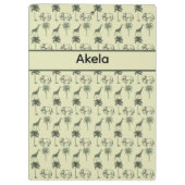 African Savanna Pattern, Brauch Klemmbrett (Rückseite)