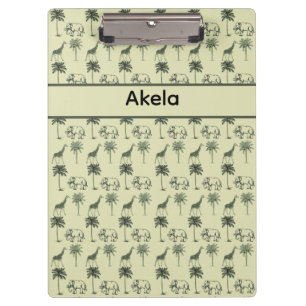 African Savanna Pattern, Brauch Klemmbrett
