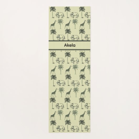 African Savanna Pattern, Brauch Yogamatte (Rückseite)