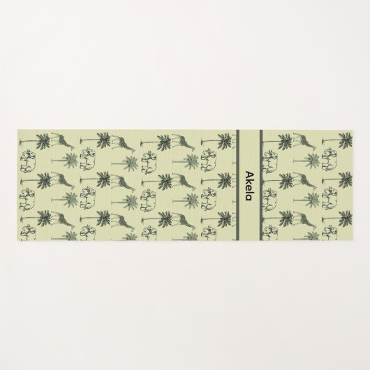 African Savanna Pattern, Brauch Yogamatte (Vorderseite (Horizontal))
