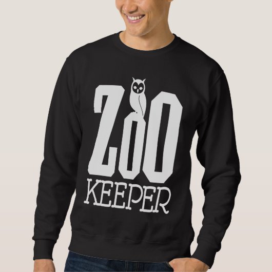 African Savanna Safari Zoo Keeper Animal Print Zoo Sweatshirt (Vorderseite)