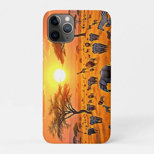 African Savanna Sunset Art Case-Mate iPhone Hülle (Rückseite)