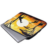 African Savannah Sunset Giraffe Scene Laptopschutzhülle (Vorne Knopf)