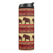 African seamless ethno elephant triabl thermosbecher (Nach links gedreht)