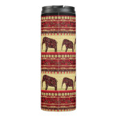 African seamless ethno elephant triabl thermosbecher (Rückseite)