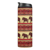 African seamless ethno elephant triabl thermosbecher (Nach rechts gedreht)