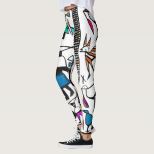African Senufo Print Leggings