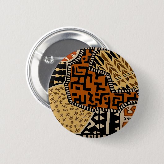African Shaman Earth Spirits Button (Vorne & Hinten)