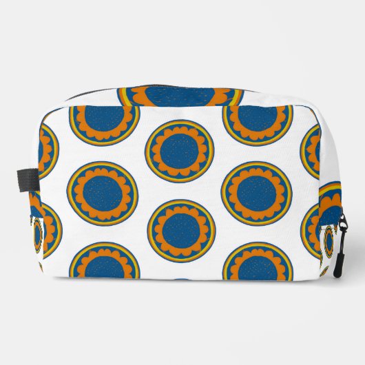 African Shweshwe Waschbeutel (Vorderseite)