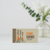 African Soul - art deco composition Visitenkarte (Stehend Vorderseite)