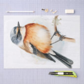 African Stonechat Bird Seidenpapier (Handwerk)