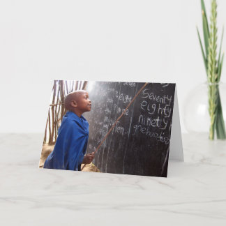 African Student Teacher Greeting Card Karte