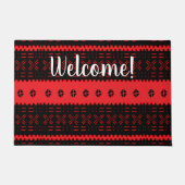 African Style Pattern Personalized Fußmatte (Vorderseite)