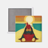 African Sunset 2009 Magnet (Vorderseite/Rückseite)