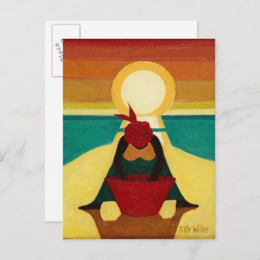 African Sunset 2009 Postkarte (Vorne/Hinten)